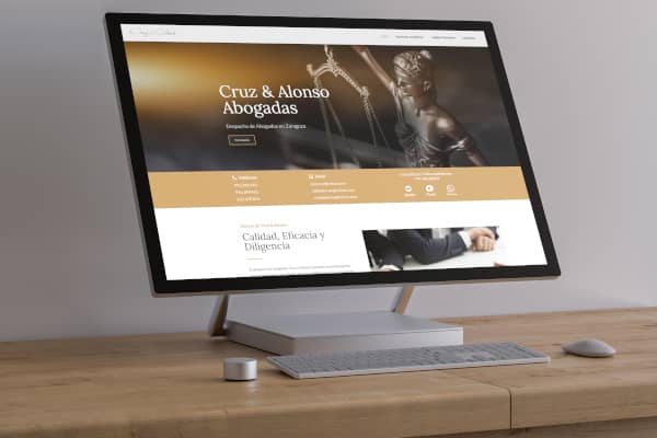 diseño pagina web despacho Cruz&Alonso