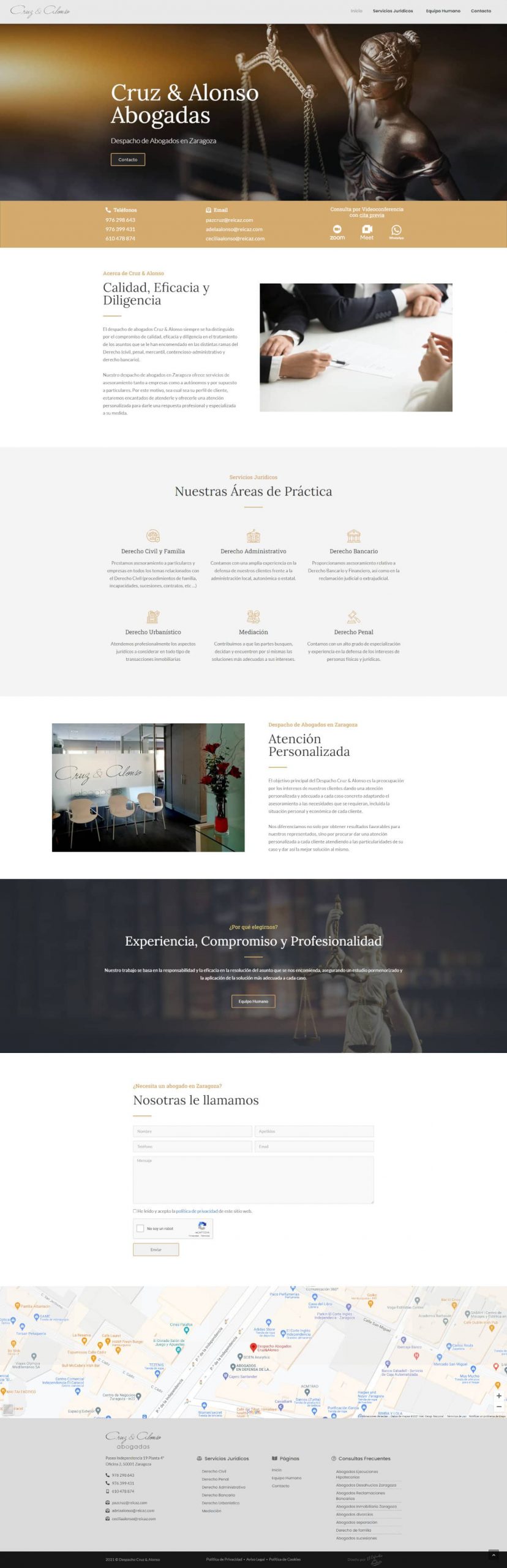 diseño página web despacho de abogados