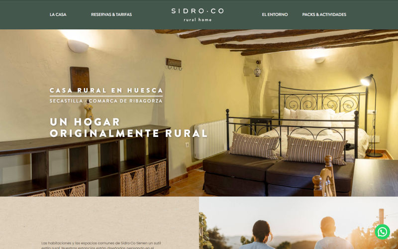 webs para casas rurales Sidro·Co 2