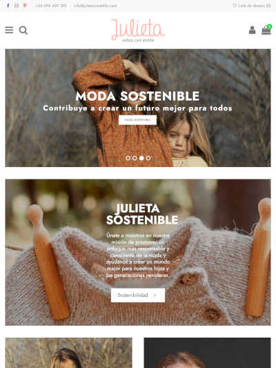 Diseño de Tienda online de moda