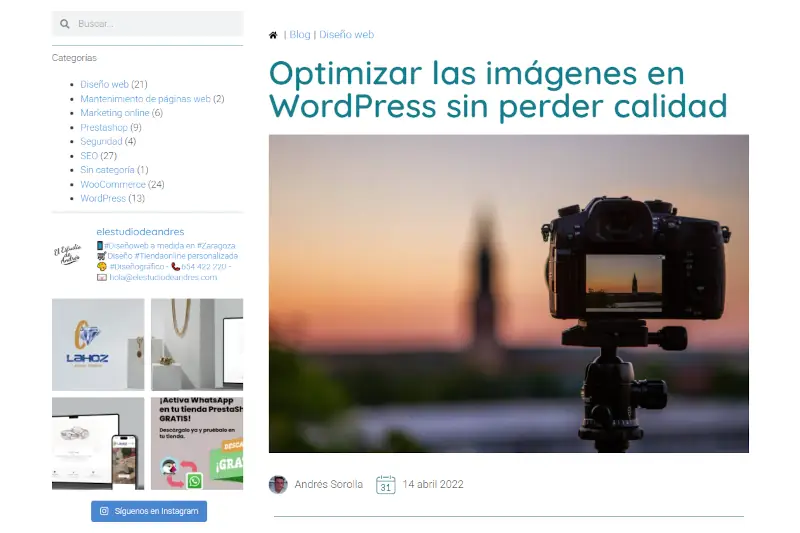 Ejemplo de imagen optimizada en formato WebP para mejorar la velocidad de carga
